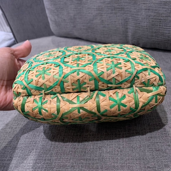 Serpui Marie Straw Clutch